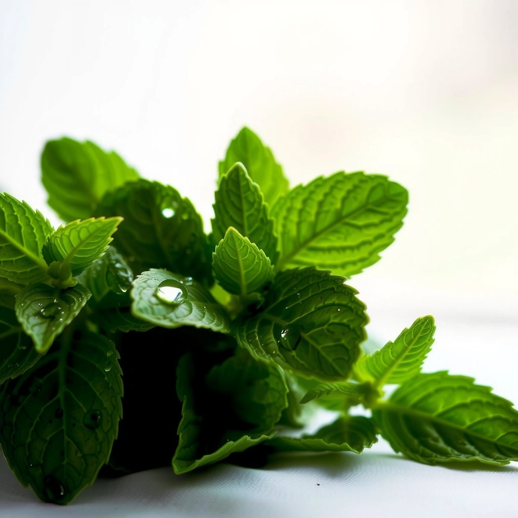 Mint leaves detail